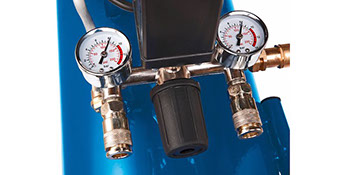 2 Manometer des Scheppach HC53DC Kompressors